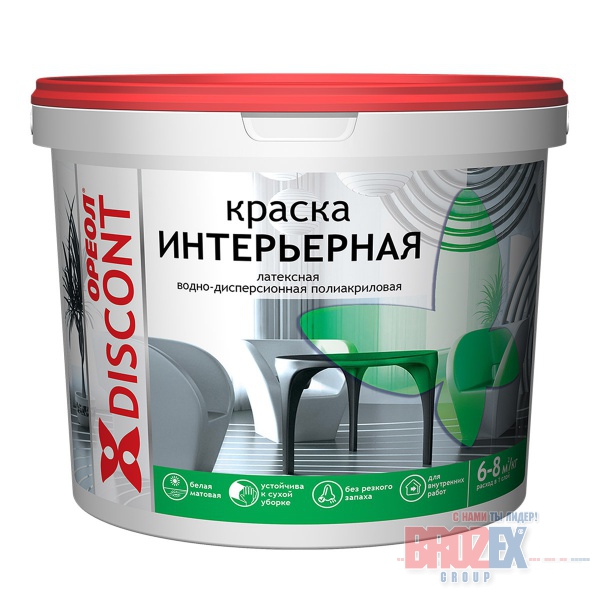 картинка Краска ВД Дисконт Ореол для внутр. работ 13 кг (Ростов-на-дону)  ИЖ62 от магазина Визит