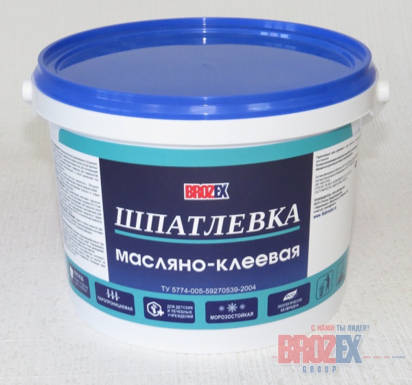 картинка Шпатлевка масляно-клеевая 0,9 кг (BROZEX ЛКЗ) *12/648    ГФ80 от магазина Визит