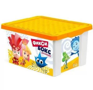 картинка Детский ящик для хранения игрушек ФИКСИКИ, 17 л, красный  LA1319КР от магазина Визит