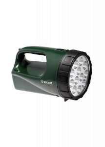 картинка Космос фонарь-прожектор 9199LED (акк. 4V 3Ah) 12Светодиодная (250lm), зеленый/ от магазина Визит