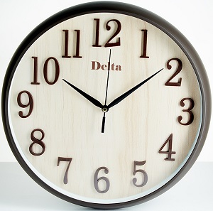 картинка Часы  DELTA  DT7-0010  (30 см х 5 см, плавный ход) серия "Home" от магазина Визит