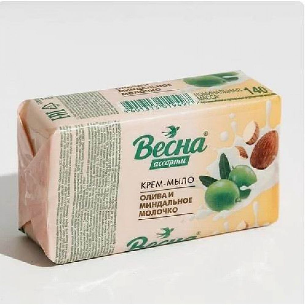 картинка Весна Ассорти мыло "Весна" Олива и миндальное молочко, 140 гр от магазина Визит