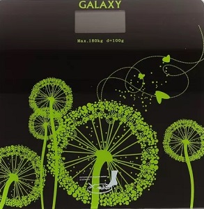 картинка Весы напольные GALAXY GL-4802 (до 180 кг, стекло, ЖКД с подсветкой) от магазина Визит
