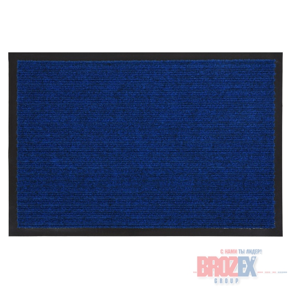 картинка АА951 Коврик 60*90 см влаговпитывающий ребристый синий "VORTEX" (арт.2 от магазина Визит
