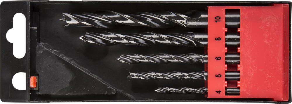 картинка ЗУБР 5 шт(4-5-6-8-10 мм), набор спиральных сверл по дерев  29421-H5_z01 от магазина Визит