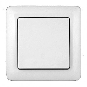 картинка ХИТ Выключатель одноклавишный скрытый 250В 6А белый    VS16-133-B от магазина Визит