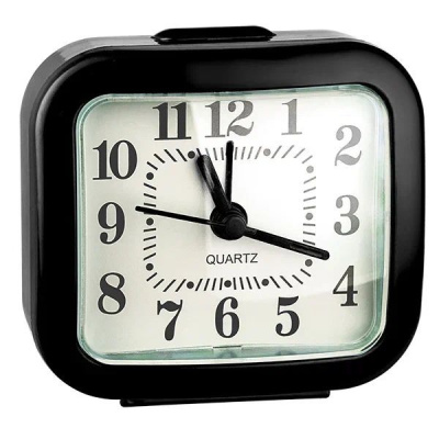картинка Часы-будильник Perfeo Quartz  "PF-TC-004", прямоугольные 8*7,5 см, чёрн от магазина Визит