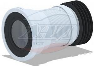 картинка АНИ пласт K918 Гофра для унитаза, вып. 110мм, с мет. нитью, манжет-чугун от магазина Визит