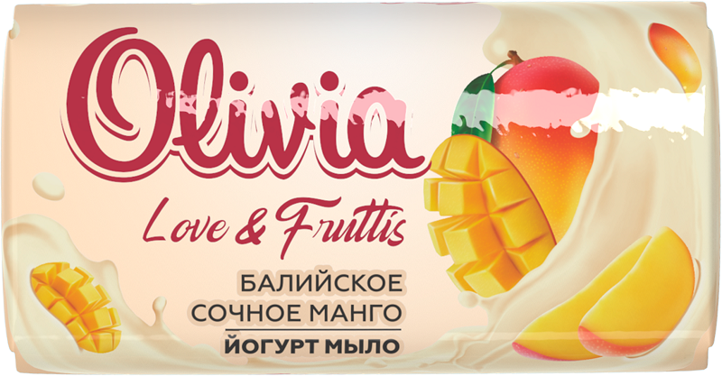 картинка Olivia Мыло туалетное Love & Fruttis Сочное манго 140гр от магазина Визит