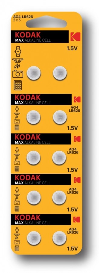 картинка Элемент питания  Kodak часовая AG04 -377 LR626, LR66 [KAG4-10] BL10 4009 от магазина Визит