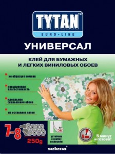 картинка ПК07 Обойный клей "TYTAN" универсал Euroline  250г 07849 (7017152)  *1 от магазина Визит