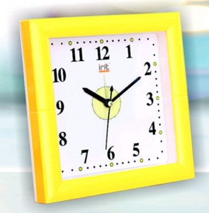 картинка Часы-будильник IRIT IR-606, 16*5*16см, настен. крепл., пластик (AA*1шт от магазина Визит