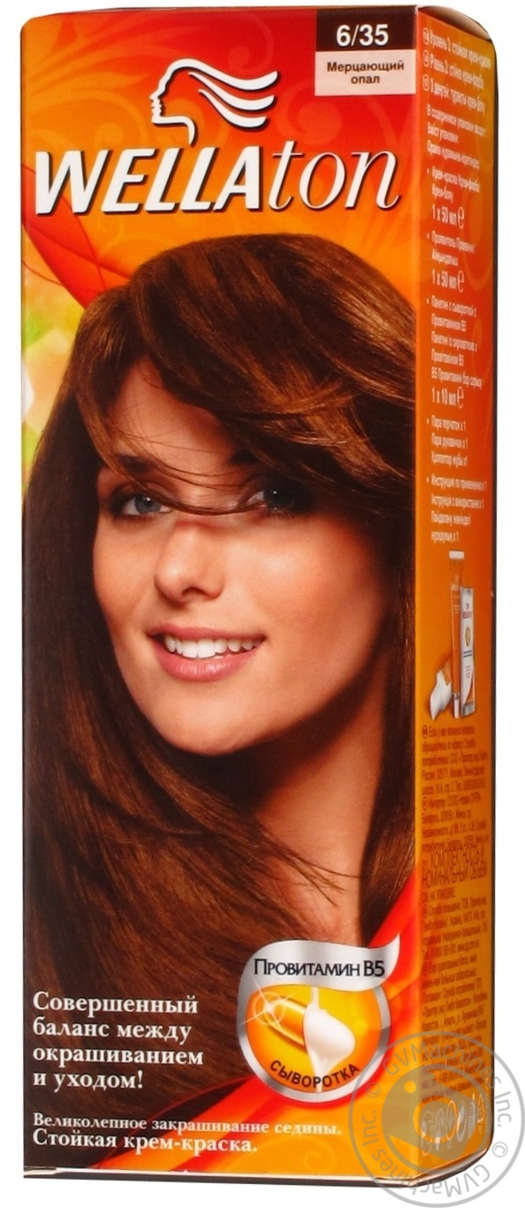 картинка WELLATON Крем-краска для волос стойкая 6/35 Мерцающий опал от магазина Визит