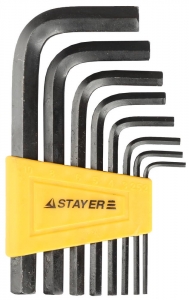 картинка Набор STAYER Ключи STANDARD имбусовые, 2 - 10мм, 8 шт 27405-H8 от магазина Визит