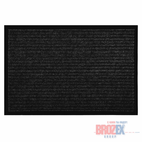картинка Коврик 50*80 см влаговпитывающий ребристый черный VORTEX (арт.   МШ29 от магазина Визит