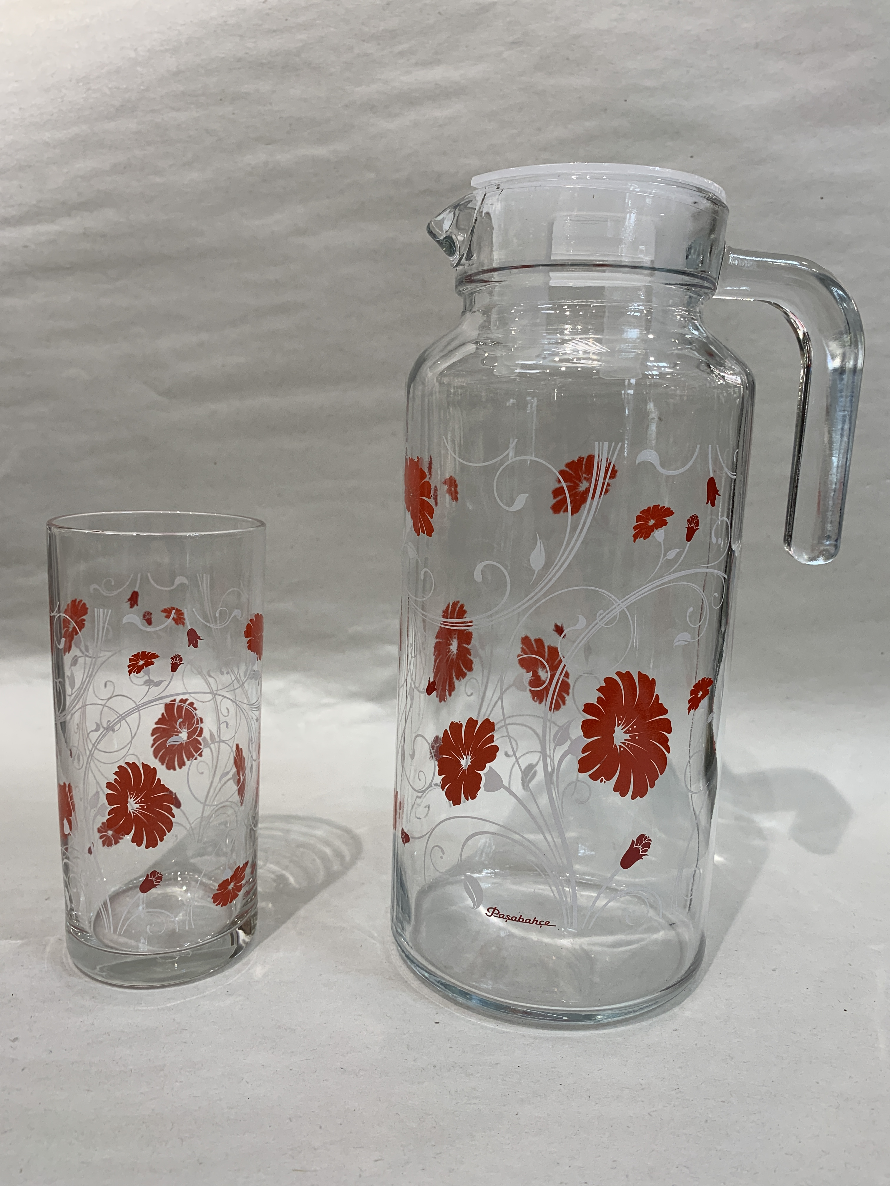 картинка Набор питьевой стекло 5 пр. SERENADE RED (95895 BD3) (1.3.л+300 мл), P от магазина Визит