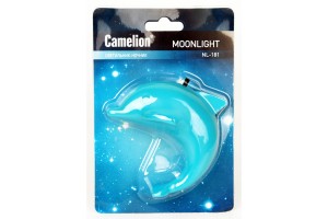 картинка Camelion NL-181 ночник 0.5W 4LED 85x70x55 Дельфин 220V, пластик, выкл от магазина Визит