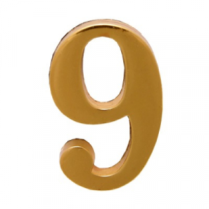 картинка Цифра дверная АЛЛЮР "9" на клеевой основе  золото (600,20) ПТК Т04250 от магазина Визит