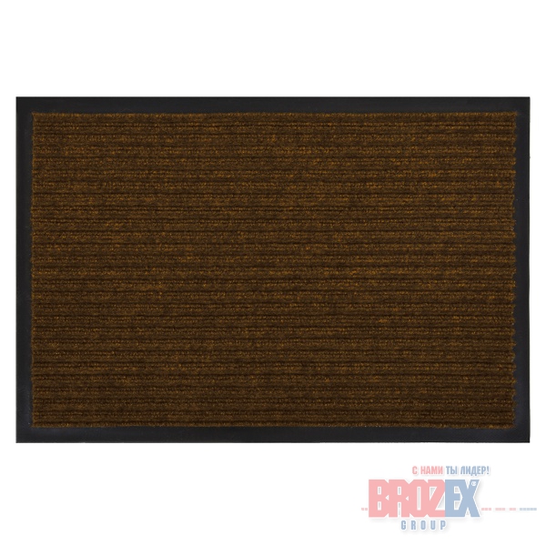 картинка Коврик влаговпитывающий ребристый 120*150 см коричневый VORTEX    ПЛ78 от магазина Визит