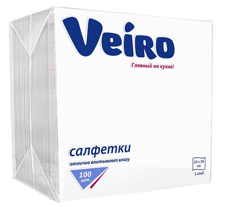 картинка VEIRO прочее салфетки Veiro 100 л. белые от магазина Визит