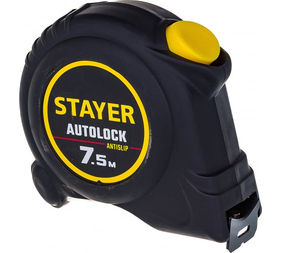 картинка STAYER AutoLock, 45419 м х 25 мм, рулетка с автостопо 2-34126-07-25_z02 от магазина Визит
