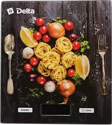 картинка Весы кухонные DELTA KCE-35 (5 кг, ЖКД, сенсор.управ) Спагетти, -12 от магазина Визит