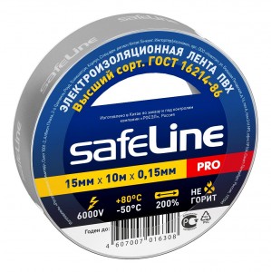 картинка Safeline изолента ПВХ 45580 белая, 150мкм, арт.9358 от магазина Визит